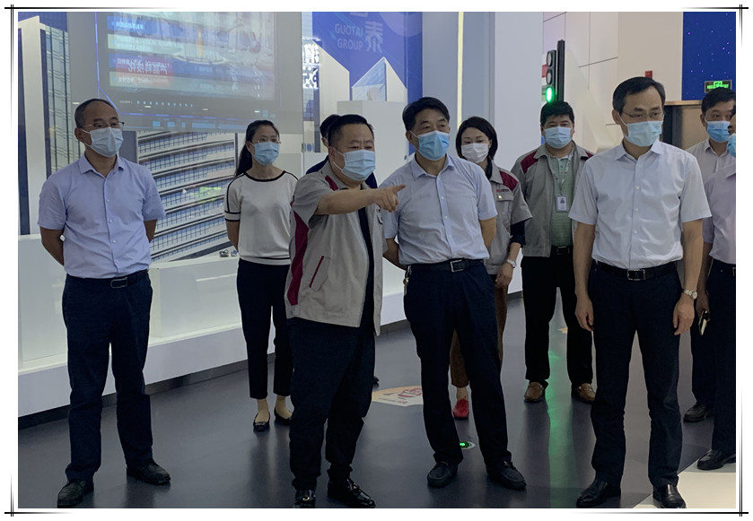 揚州市政協副主席董玉海、儀征市市長李林等領導一行蒞臨園區指導防疫與復工工作